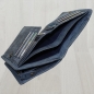 Preview: flevado Geldbörse Unisex Damen Herren Echt Leder RFID Schutz Blau